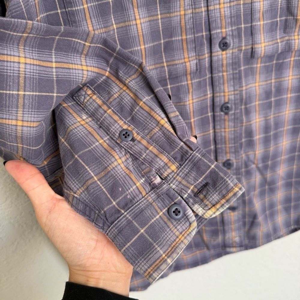 REI Co-op Plaid Flannel Button Up Shirt Size M Cabincore Granola Girl Outdoorsy - Picture 4 of 6